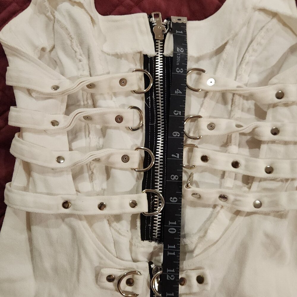 RARE Vintage Lip Service Institutionalized Bondage Canvas Dress - - Picture 7 of 10